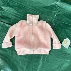 ☀️ 3/$36 or 2/$30 NEW BABY GREENDOG Pink Fur Jacket sz 0-3